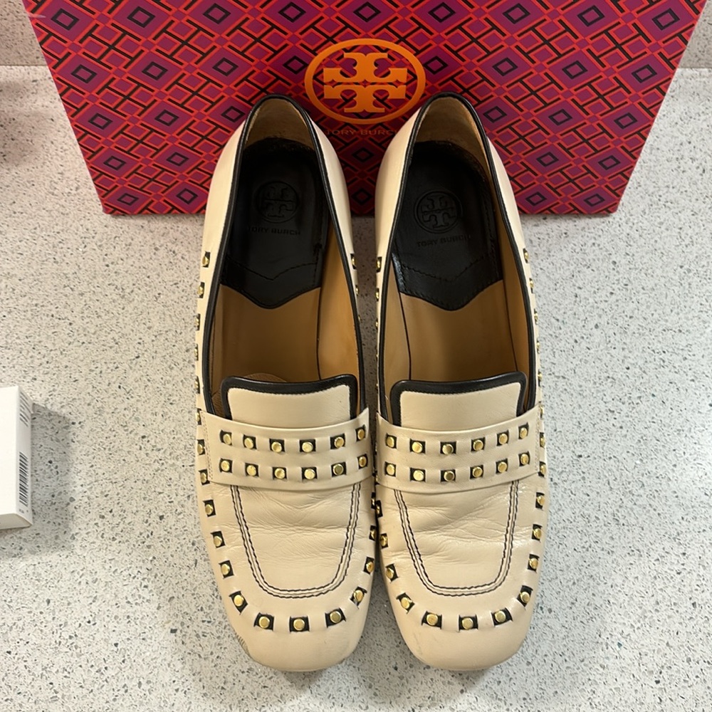 Tory Burch Loafers Dulce de Leche/dark Mahogany Size 10 - Picture 2 of 9
